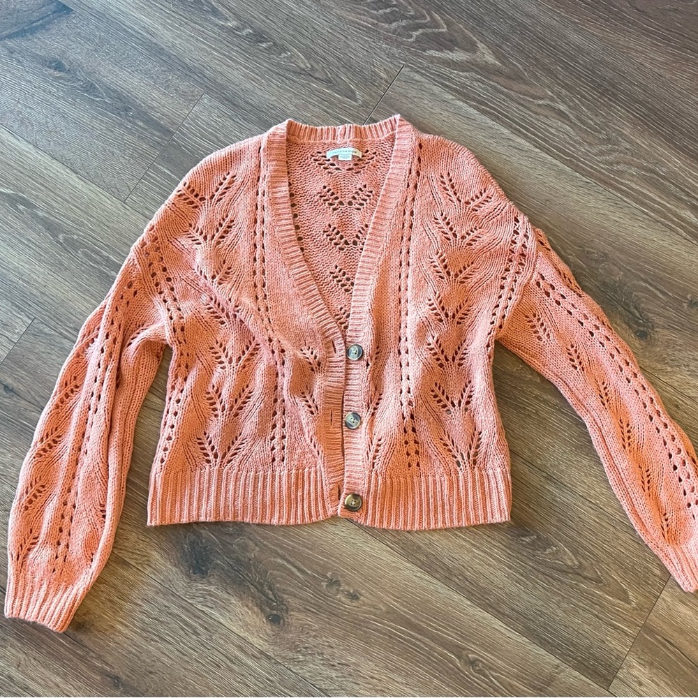 American Eagle Apricot Cardigan - Picture 2 of 8